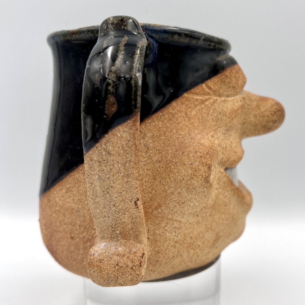 Vintage Ugly Funny Face Pottery Mug - Picture 5 of 8